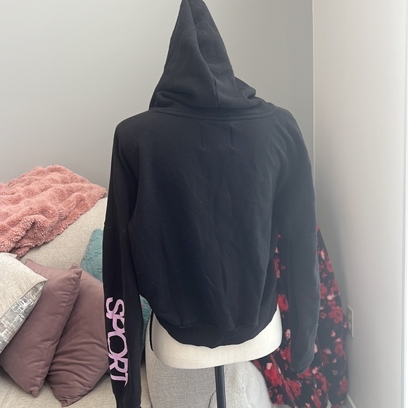 Victoria Secret Sport Women’s Black Athletic Full Zip Jacket Sz M - Picture 4 of 9